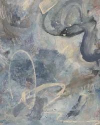 Gelassenes Blauabstrakt