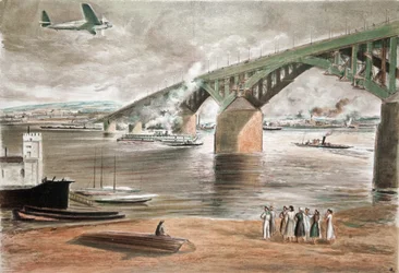 Die Brücke in Gorki, 1937
