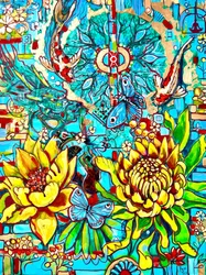 Koi Schmetterlingsblüte