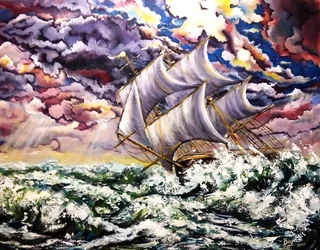 Segeln durch den Sturm