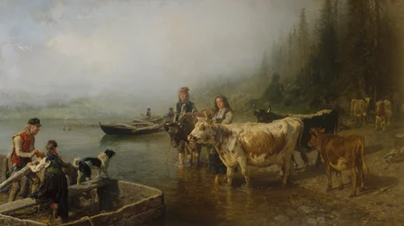 Fährstelle am See