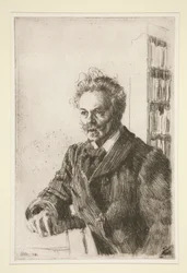 Porträt von August Strindberg
