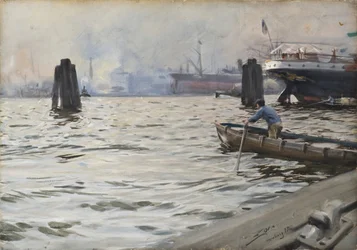 Der Hafen von Hamburg
