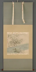 Arashiyama im Schnee, Edo-Periode, 19. Jahrhundert