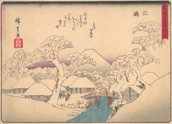 Mishima, aus der Serie Die dreiundfünfzig Stationen der Tokaido-Straße, frühes 20. Jahrhundert