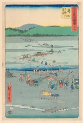 Shimada aus der Serie 53 Stationen von Tokaido