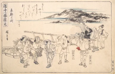 Straße in Kyoto, ca. 1840