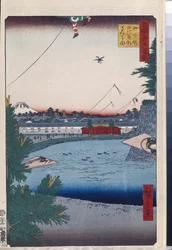 Hundert berühmte Ansichten von Edo: Hibiya und Soto-Sakurada von Yamashita-cho