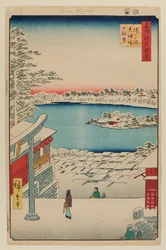 Hügelblick, Yushima Tenjin Schrein