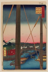 Inari-Brücke und Minato-Schrein, Teppozu
