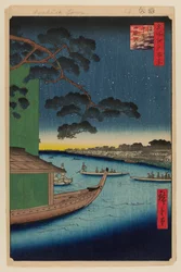 Kiefer des Erfolgs und Oumayagashi, Asakusa-Fluss