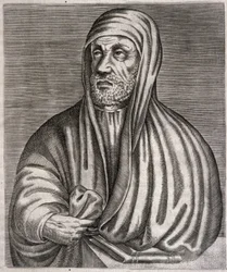Porträt von Abu Ali al-Husain ibn Abdallah ibn Sina genannt Avicenna (Gravur)
