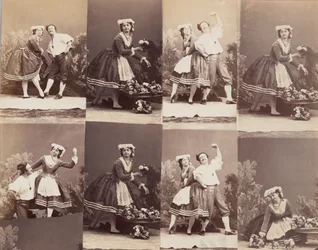 Eugénie Schlosser und Coralli, 1863