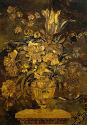 Intarsien auf Ebenholzschranktür von Andre-Charles Boulle