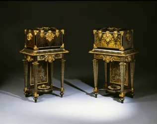 Paar Louis XIV Toilettenkoffer
