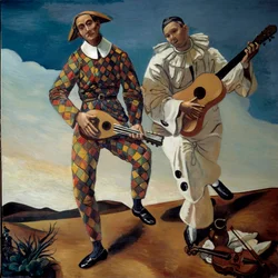 Harlekin und Pierrot