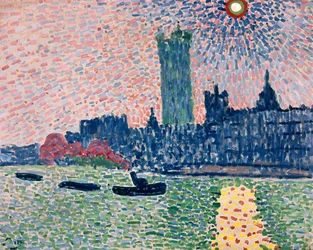 Westminster von der Südbank, London