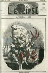Adolphe Thiers (1797-1877), französischer Historiker und Politiker. Titelblatt in „L