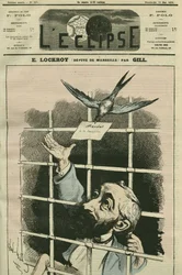 Edouard Simon Lockroy (1838-1913), französischer Politiker, Abgeordneter von Marseille. Titelblatt in „L