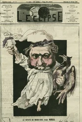 Eugène Rouher (1814-1884), französischer Politiker, Führer der bonapartistischen Partei. Titelblatt in „L