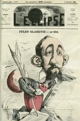 Jules Claretie (1840-1913), französischer Romanautor, Dramatiker und Kritiker. Titelblatt in „L