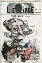 Jules Noriac (1827-1882), französischer Schriftsteller, Kritiker und Journalist. Titelblatt in „L