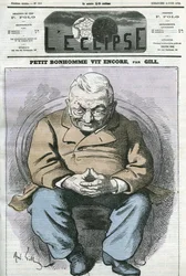 Kleiner Mann lebt noch, Karikatur von Adolphe Thiers (1797-1877), französischer Staatsmann