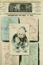 Porträt von Adolphe Thiers (1797-1877), französischer Historiker und Politiker. Titelblatt in "L