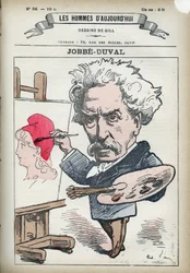 Porträt von Armand Felix Maris Jobbe-Duval (1821-1889), französischer Maler und Politiker. Karikatur von Gill, Paris