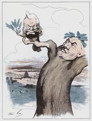 Der Vogel auf dem Ast
