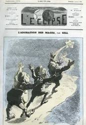 Die Anbetung der Heiligen Drei Könige, der Herzog von Broglie (1821-1901), Präsident Mac-Mahon (1808-1893), Henri d