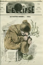 Der arme Mann, Evokation des Direktors von „The Universe“, Spitzname „die Schlange“. Titelblatt in „L