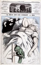 Victoria-Karikatur in „Dornröschen“ - von Gill, in „L