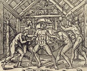 Pflege eines Patienten auf den Karibischen Inseln, Gravur