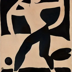 Dynamische abstrakte Figur