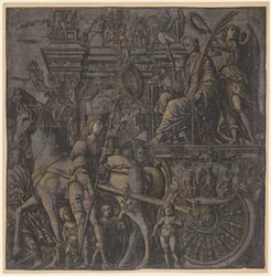 Der Triumph von Julius Caesar: Caesar triumphierend