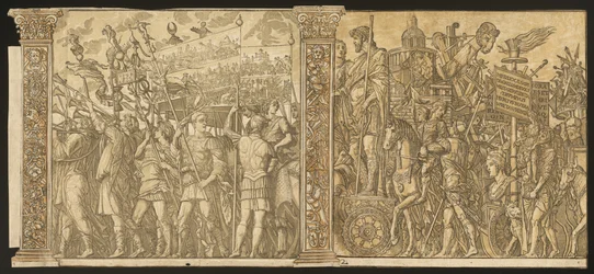 Der Triumph von Julius Caesar [Nr. 1 und 2 plus 2 Säulen], 1599