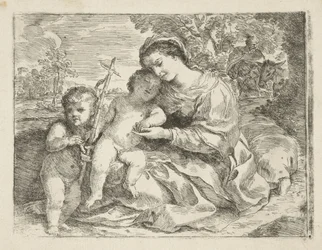 Heilige Familie mit dem jungen Johannes dem Täufer