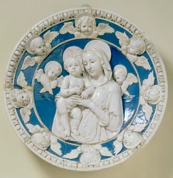 Rundbild mit Madonna und Kind