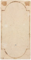 Fragment eines Bogens (Nachzeichnung von recto) (verso)