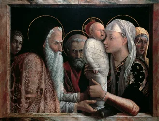 Darstellung im Tempel von Andrea Mantegna