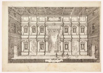 Innenansicht des Teatro Olimpico in Vicenza