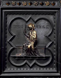 Demut (Panel D der Südtüren des Baptisteriums von San Giovanni)
