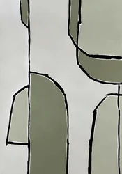 Abstrakte Salbeiformen