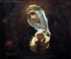 Darstellung der heiligen Katharina von Siena (1347-1380)