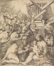 Anbetung der Heiligen Drei Könige, ca. 1553-60