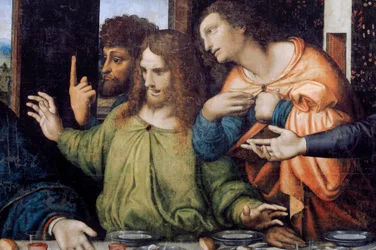 Abtei (Abdij van Tongerlo). Das letzte Abendmahl. 1506-1507. (Detail)