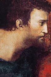 Abtei (Abdij van Tongerlo). Gemälde. Das letzte Abendmahl. 1506-1507. (Detail)