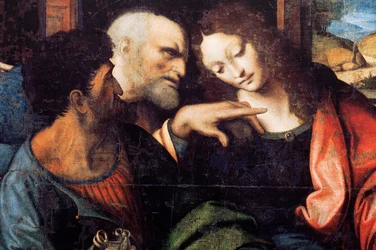 Abtei (Abdij van Tongerlo). Gemälde. Das letzte Abendmahl. 1506-1507. (Detail)