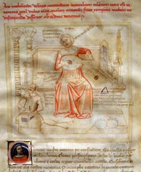 Allegorie der Musik in „Chansonne des sept Vertus et des sept Arts liberales“